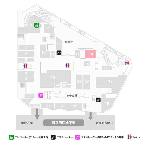 AvenirMARUKO　新宿センタービル店 フロアマップ