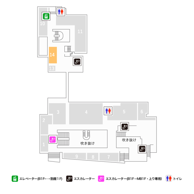 TULLY'S COFFEE
新宿センタービル店 フロアマップ