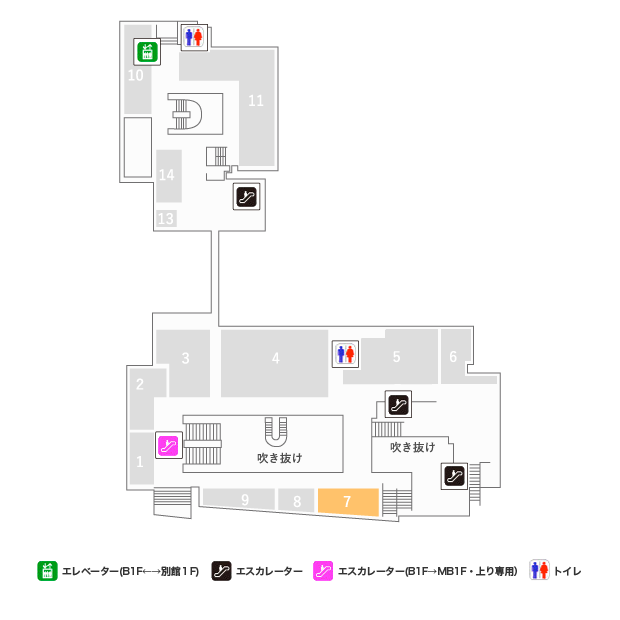 カフェハイチ　新宿センタービル店 フロアマップ